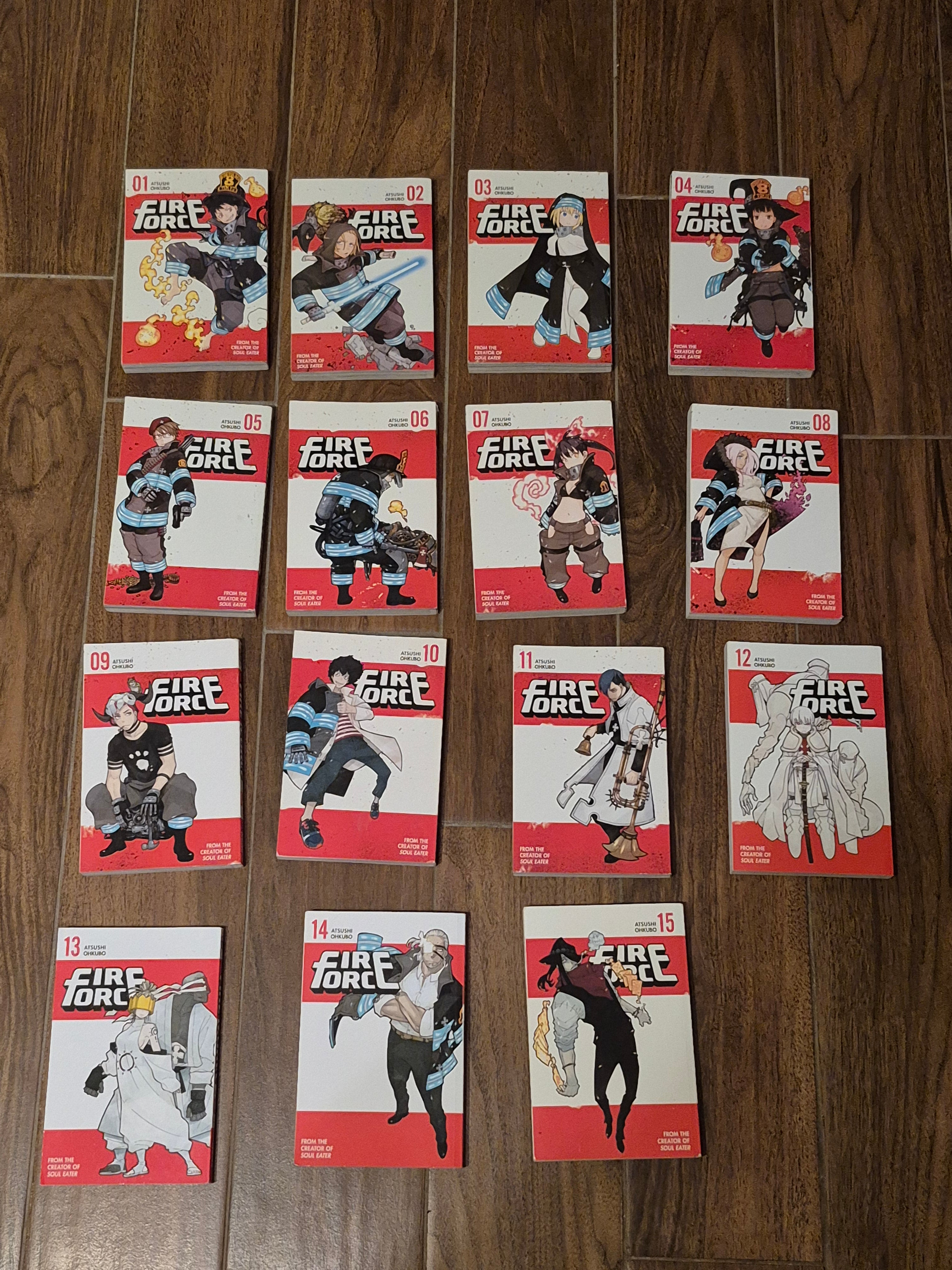 Fire Force — 15-Volume Bundle (Vol. 1–15) | Atsushi Ohkubo